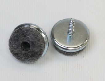 Felt on Steel Screw in Glides